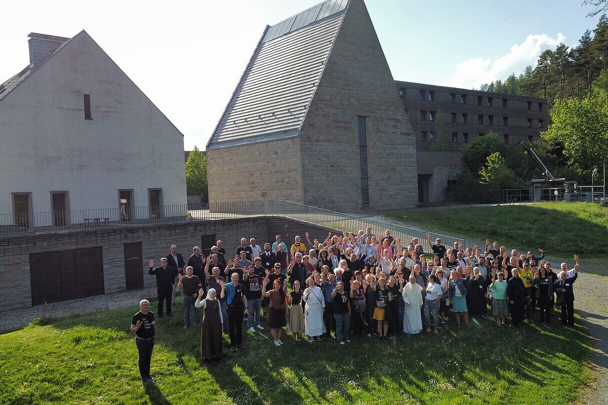 Teilnehmer der Synode des Bistums Pilsen in Johannisthal
