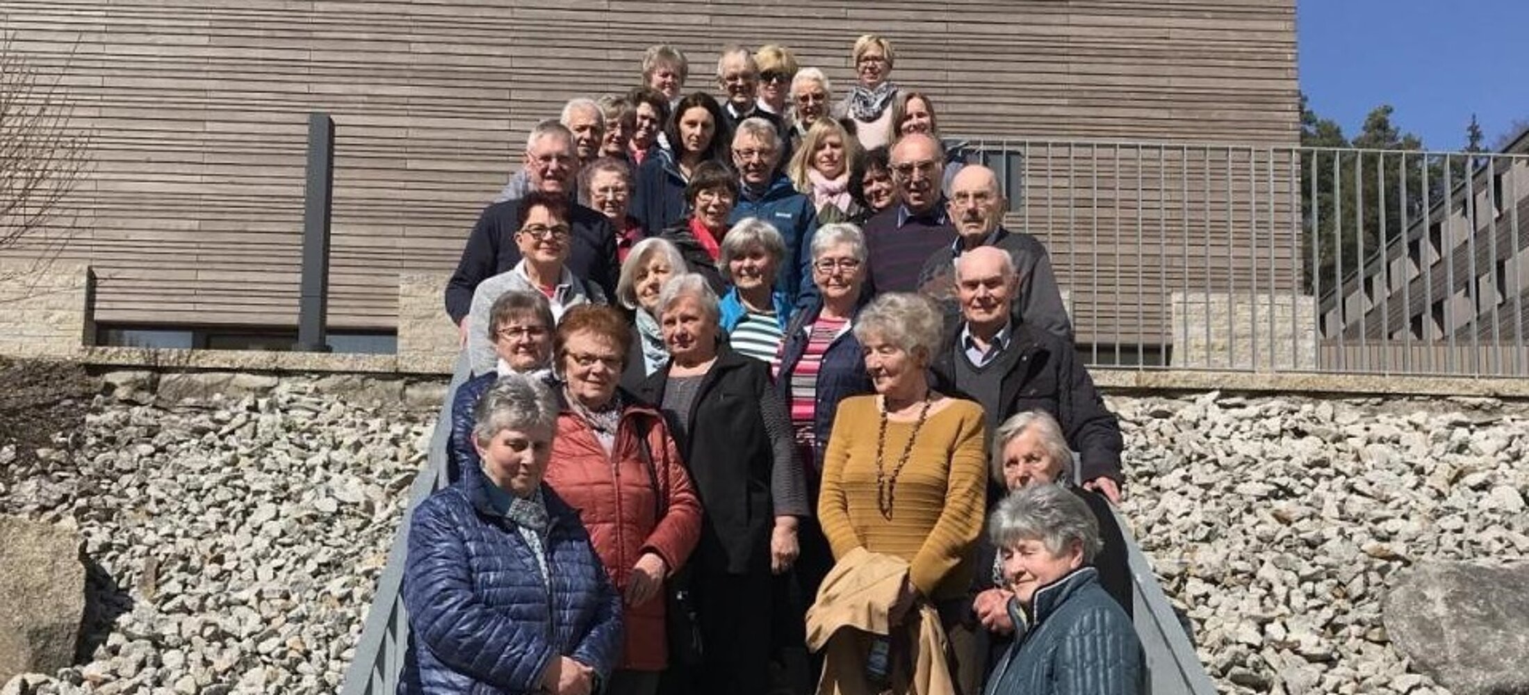 Gruppenfoto Treppe Johannisthal