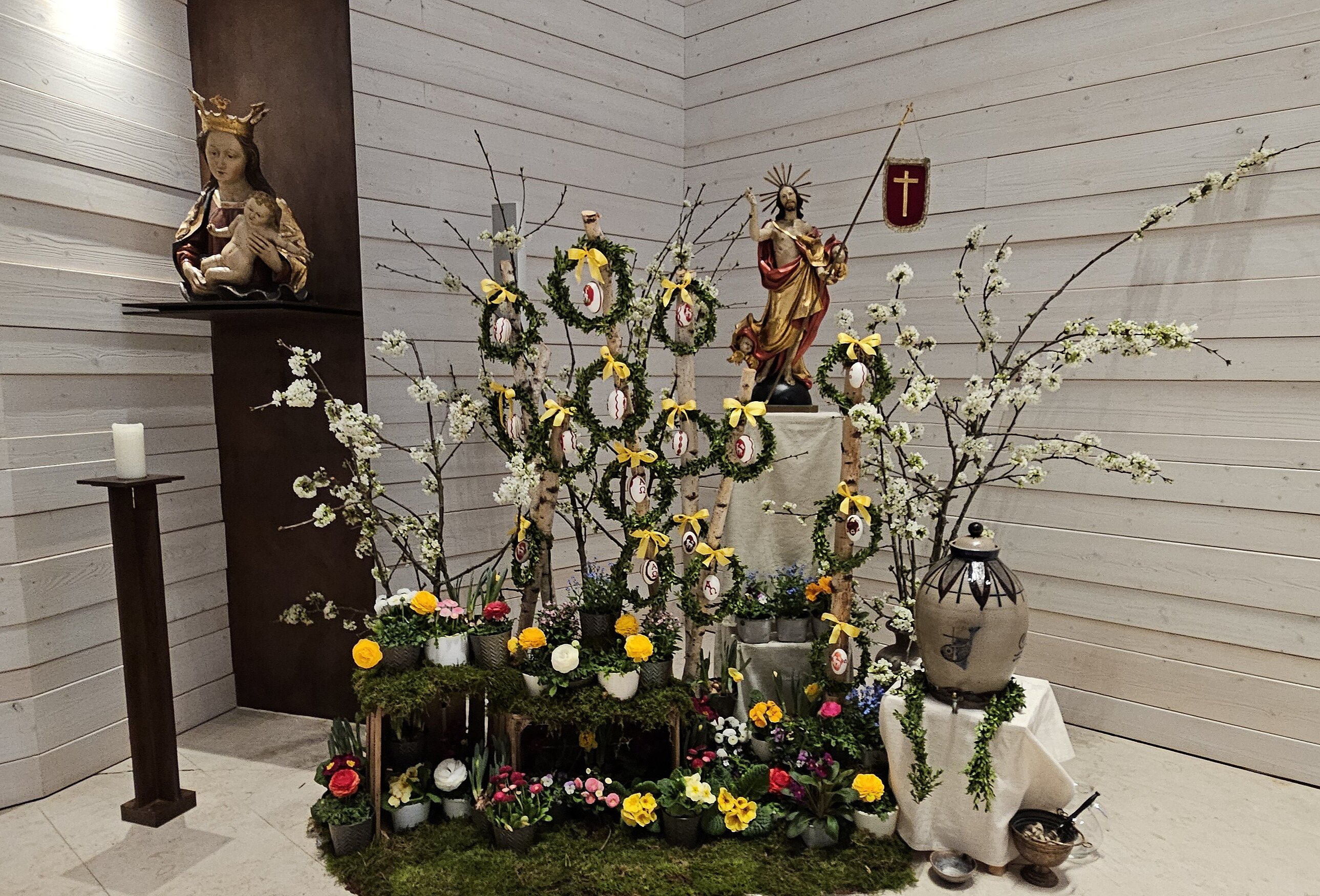 Ostergarten in der Hauskapelle Johannisthal